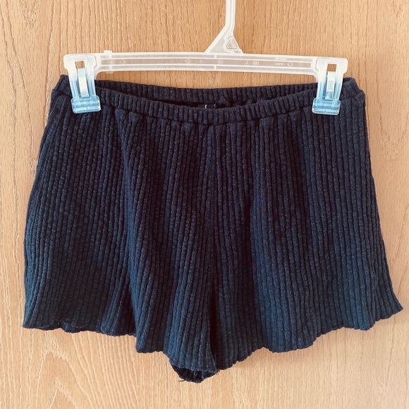 Urban Outfitters Pants - Out From Under Black Ribbed Shorts Size S